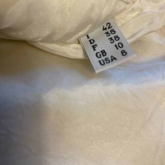 Moschino Vintage Cream Wool Coat Size 8 - Picture 3 of 15